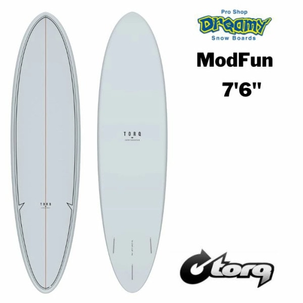 TORQ Surfboard トルクサーフボード MODFUN 7'6  Classic クラシック GRAY EPS ファンボード 7フィート サーフィン SURF|サーフボード|★サーフ・サップ・
