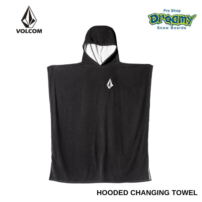 Volcom フード付きチェック柄ウェア XL VOLCOM ボルコム HOODED CHANGING TOWEL VMXX014ZYW AQUA/BLACK