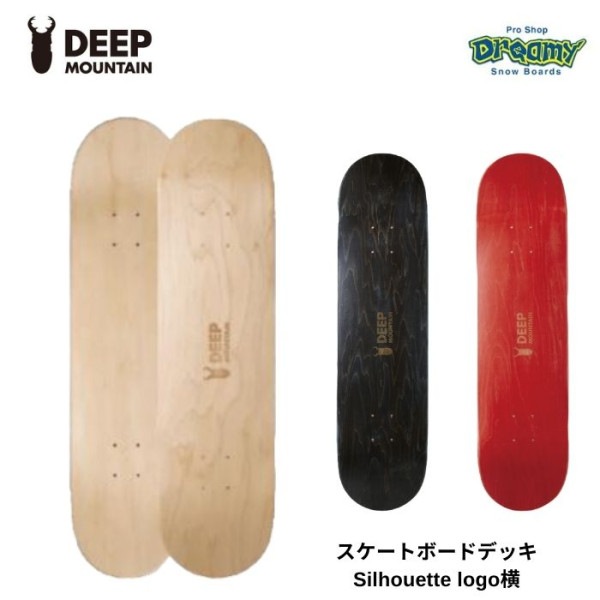 DEEP MOUNTAIN �ǥ����ץޥ���ƥ� �������ȥܡ��ɥǥå� Silhouette logo�ʥ��륨�åȥ��� #002�˲� 8.125��31.625inch��WB35.5cm �������ȥܡ��� ������