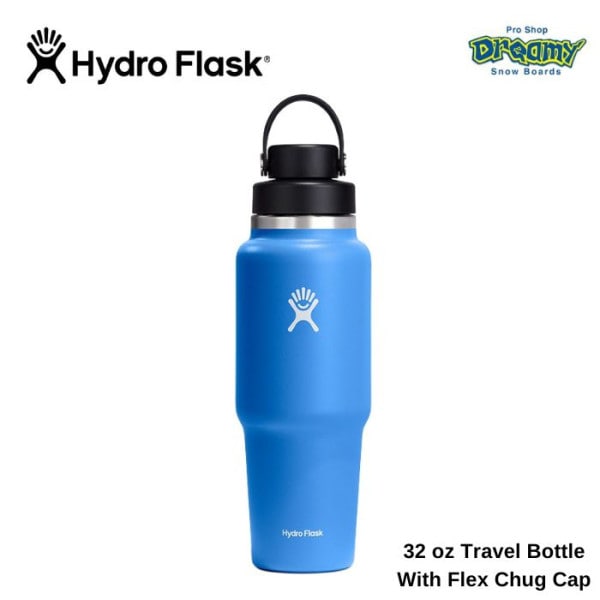 HydroFlask ϥɥե饹 32 oz Travel Bottle With Flex Chug Cap 89018601322 Cascade 946ml ƥ쥹ܥȥ Ǯ¤ ȥɥ  