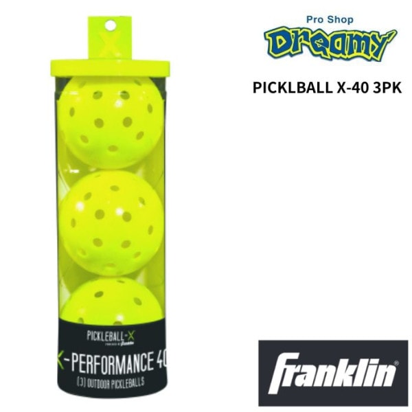 Franklin ե󥯥 X-40 OUTDOOR PICKLEBALLS 3PACKS ԥåܡ  