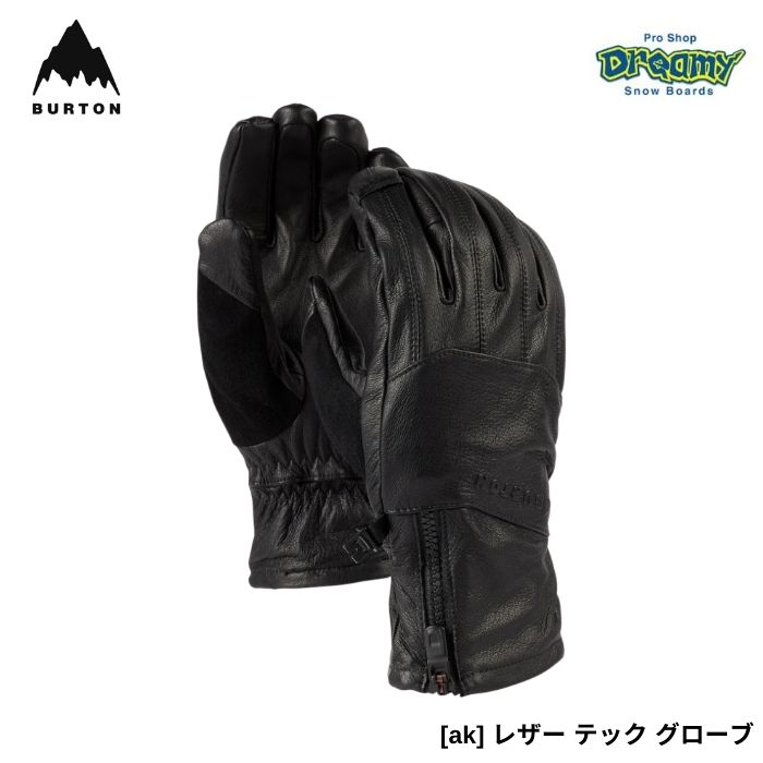 BURTON バートン ゴアテックス レザーグローブ　Lサイズ BURTON バートン [ak] レザー テック グローブ 10298103002 True Black
