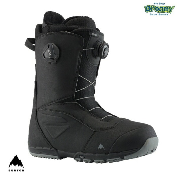 BURTON Сȥ Men's Ruler BOA Wide 214261 ǥ奢륾ܥ 磻 ߥǥϡɥեå Ǯб饤ʡ Ρܡɥ֡ Black 