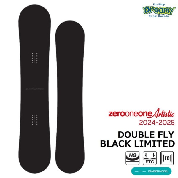 24-25 011 Artistic DOUBLE FLY BLACK LIMITED ゼロワンワンアーティスティック ダブルフライ ブラックリミテッド キャンバー|ボード|★スノーボード