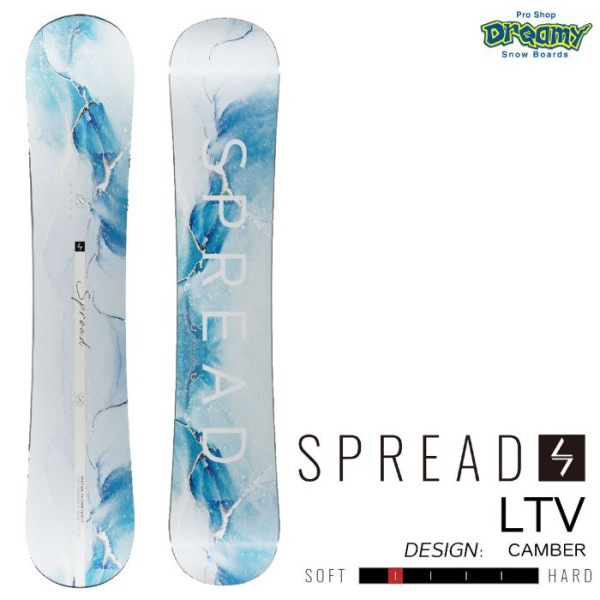 24-25 SPREAD スプレッド LTV キャンバー フリーラン スノーボード 尾川慎二 板 グラトリ ジブ  レディース|ボード|★スノーボード