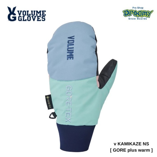 VOLUME GLOVES �ܥ�塼�॰������ pkw23g04 v KAMIKAZE NS [ GORE plus warm ] USU HAKKA x SONIC BLUE x SAKURA ���Ρ��������� �۴�®�� 24-25��ǥ� ������