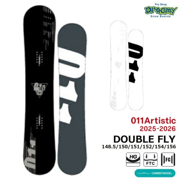 25-26 011 Artistic DOUBLE FLY 148.5/150/151/152/154/156 󥢡ƥƥå ֥ե饤 եåȥĥ󥭥С  Ρܡ 