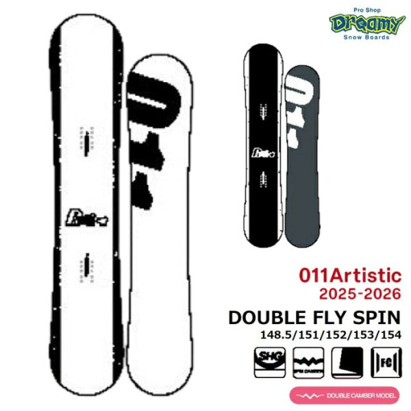 25-26 011Artistic DOUBLE FLY SPIN 148.5/151/152/153/154 󥢡ƥƥå ֥ե饤ԥ ֥륭С  Ρܡ  
