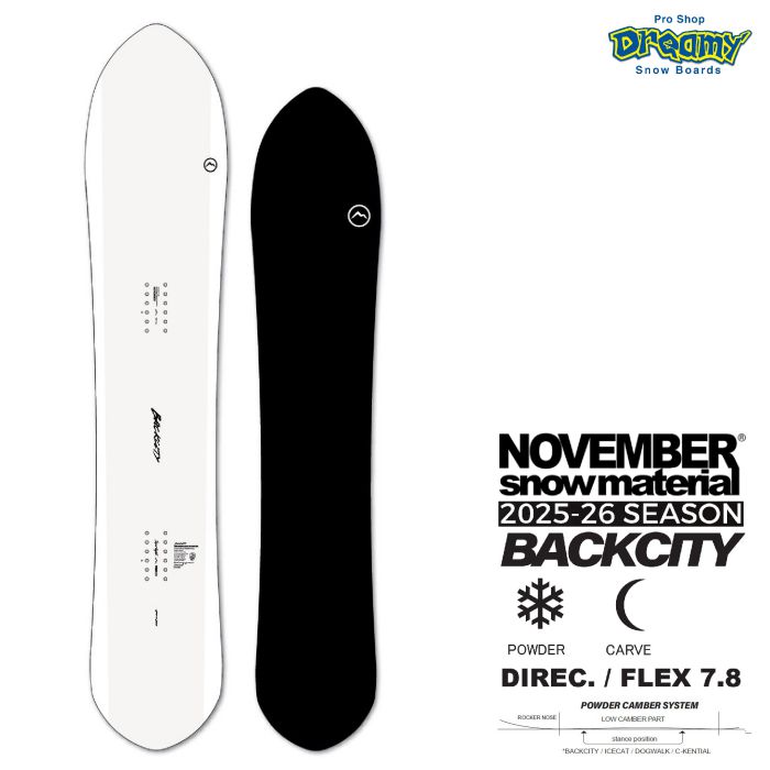 25-26 NOVEMBER BACKCITY パウダーキャンバー ディレクショナル オール