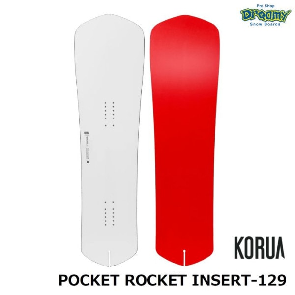 KORUA  POCKET ROCKET INSERT-129 フロートキャンバー SLOTシステム パウダー ショートボード コルア ポケットロケットインサート スノーボード 板 正規品|ボード|★