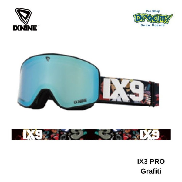 25-26 IX NINE �������å����ʥ��� IX3 PRO Grafiti ICE Blue PhotoChromic 54825705 ���ߤ� �إ��å��б� ���Ρ��������� ������