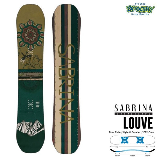 25-26 SABRINA LOUVE 137/141/143/145 ツイン ハイブリッドキャンバー トリック オールラウンド フリースタイル サブリナ ルーブ レディース