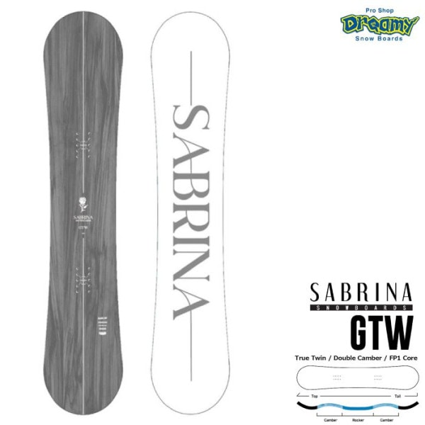25-26 SABRINA GTW 138/141/143 ツインチップ ダブルキャンバー グラトリ フリースタイル サブリナ ジーティーダブリュ レディース スノーボード 板 正規品