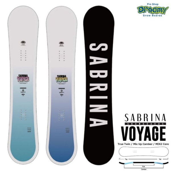 25-26 SABRINA VOYAGE 135/138/142/144 ツインチップ ミックスアップキャンバー オールラウンド サブリナ ヴォヤージュ レディース スノーボード 板 正規品