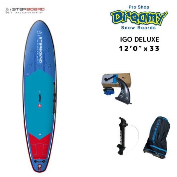 STARBOARD スターボード IGO DELUXE 12'0  X 33＋ X 6  アイゴーデラックス シングルチャンバー SUP インフレータブル サップ|サップ|★サーフ・サップ・スキム・マ