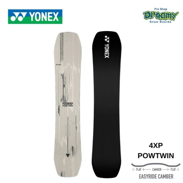 25-26 YONEX ヨネックス 4XP POWTWIN フォーエックスピー パウツイン XP25P サンドベージュ パウダー パーク スノーボード 板 155W/158W 正規品