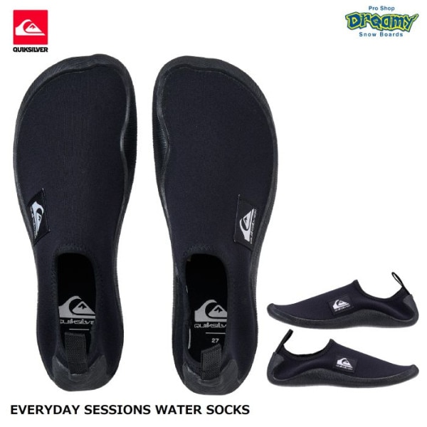 QUIKSILVER EVERYDAY SESSIONS WATER SOCKS  QSA251701 塼 ͥץǺ ƥӥƥ SUP  ޥ󥷥塼 BLK  