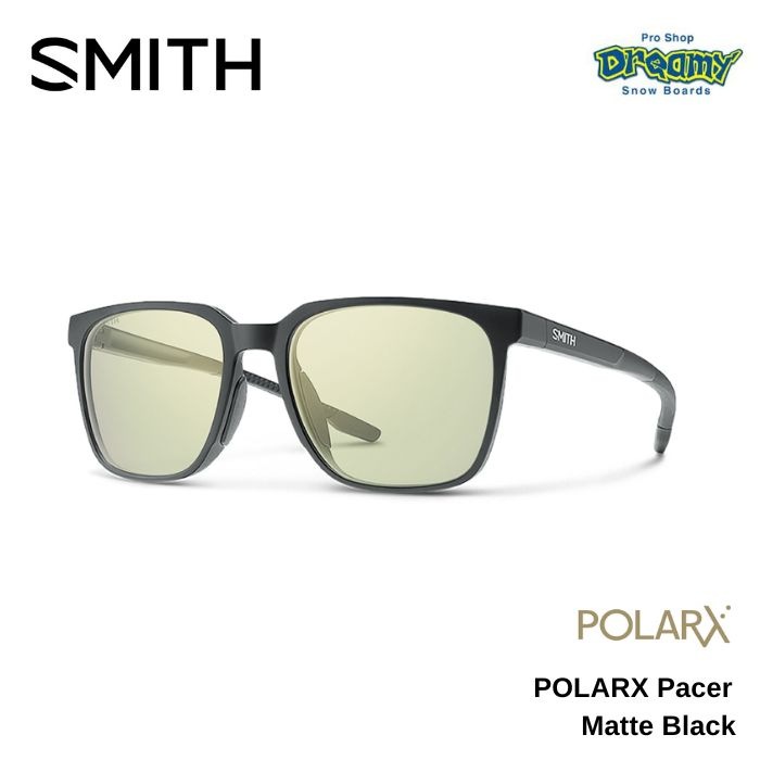 SMITH サングラス CAPER POLARXレンズ X-LightGreen SMITH スミス POLARX Lineup Black 207700920 X-Light Green 37 HMC