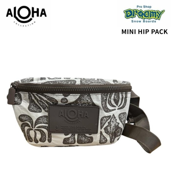 ★LIMITED★ALOHA COLLECTION アロハコレクション Mini Hip Pack Retroglyph Coconut UBTMH0172CCSS 軽量 防滴 ビーチ バッグ