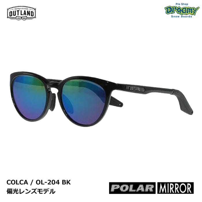 OUTLAND COLCA コルカ OL-204 BK グロスブラック ミラー偏光スモーク