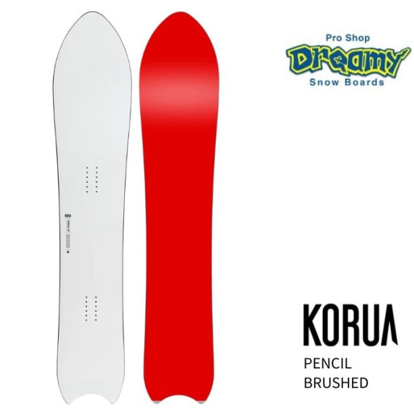 KORUA コルア PENCIL BRUSHED 138 フロートキャンバー パウダー カービング フリーラン スノーボード 板 正規品