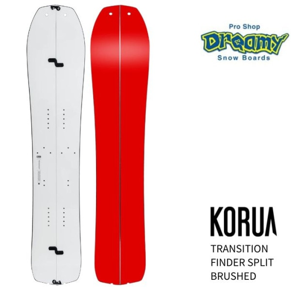 KORUA コルア TRANSITION FINDER SPLIT BRUSHED 150/157 フロートキャンバー パウダー カービング スノーボード 板 正規品