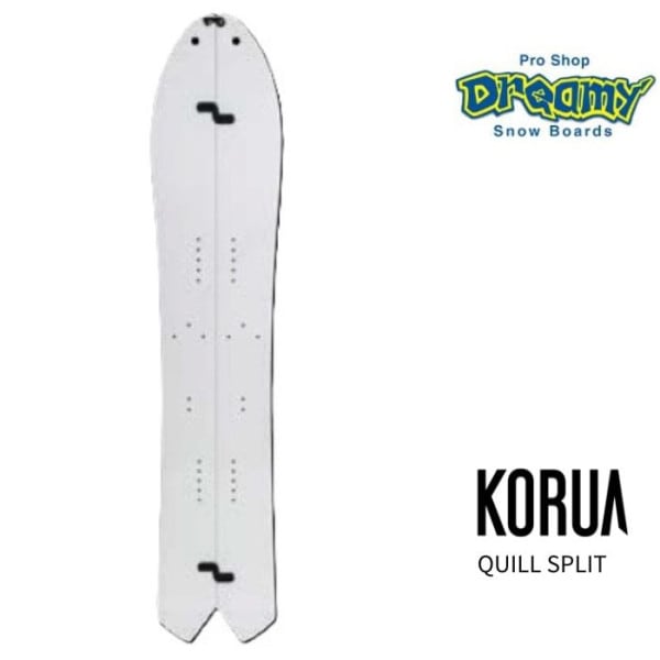 KORUA コルア QUILL SPLIT 155/160 フロートキャンバー スワローテール ハイブリット構造 スプリットボード スノーボード 板 正規品