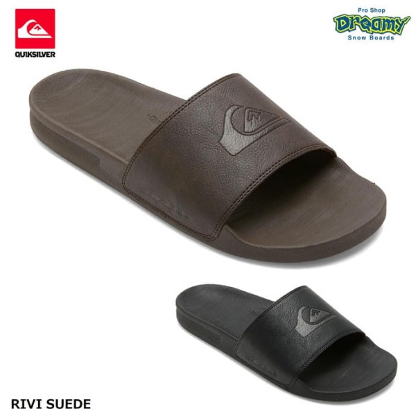 ��SummerSale��QUIKSILVER RIVI NUBUCK SLIDE QSD251204 ������� �ϥ��ɥ��Х���� ����������쥶�����åѡ� �ޥ������ե����С��饤�ʡ� �ӡ����� �����å�����С� ������