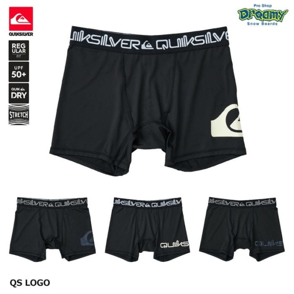 ��SummerSale��QUIKSILVER QS LOGO QUD251003 ����������硼�� �쥮��顼�ե��å� �ܥ����������� ®�� UV���å� ���ȥ�å� ���� ����ʡ� ���� �����å�����С� ������