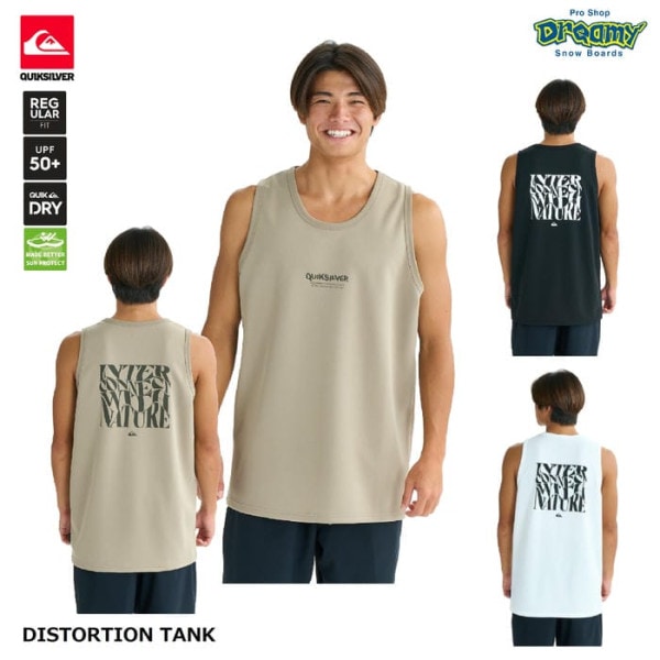 ��SummerSale��QUIKSILVER DISTORTION TANK QLY252016��å��奬���� �쥮��顼�ե��å� ���󥯥ȥå� UV���å� ®�� UPF50+ �Хå��ץ��� ���� �����å�����С� ������