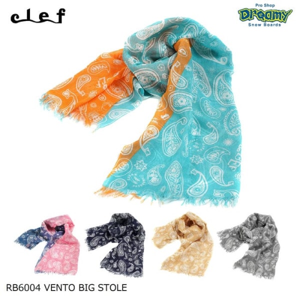 Clef VENTO BIG STOLE RB6004 ������� �ӥå� ���ȡ��� �� ®�� UV�����ù� ���ݲù� ��ͥ� 170cmx60cm ���륯�����꡼��ù� ������ ������ ���� ������