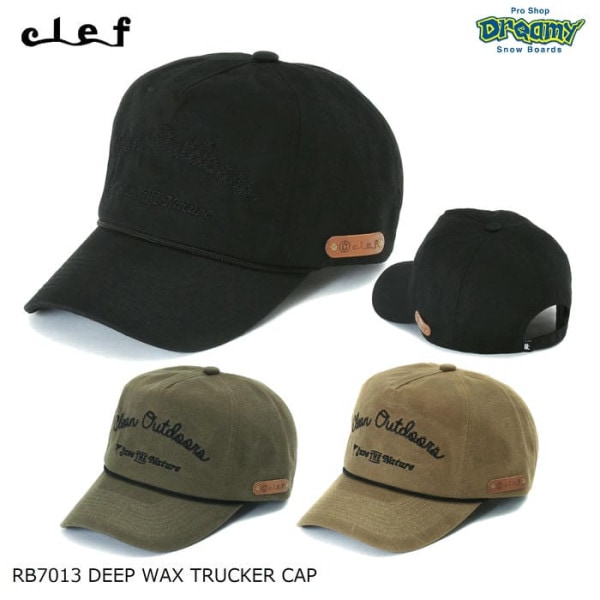 Clef DEEP WAX TRUCKER CAP RB7013 �ǥ����ץ�å����ȥ�å�������å�  �ۿ�®���Ǻ���ߤ� ������Ĵ��  Ƭ��57-60cm ��å����ɥ��åȥ� ˹�� ���� ������