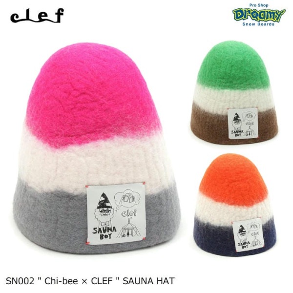 Clef  Chi-bee �� CLEF SAUNA HAT SN002 �����ʥϥå� ����ܥ졼����� �������� ��Ǯ���� �Τܤ��ɻ� Ƭ��/ȱ�����ݸ� ���� Take �����ʥܡ��� ���� ������