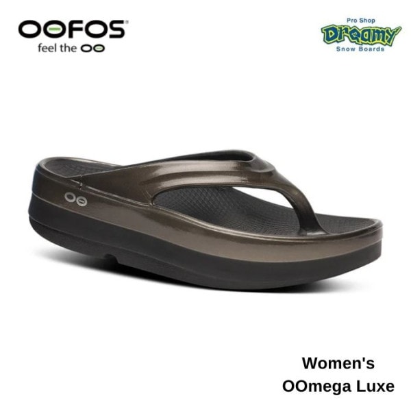OOFOS �����ե��� Women's OOmega Luxe 2000810178252 Titanium Mirror �ꥫ�Х꡼���塼�� �ü쥽���� �׷�ۼ� ������ǽ �ɽ����� ����⤯ ���� ������