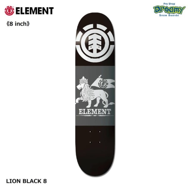 ELEMENT LION BLACK 8 BF027022 ȥܡ ǥå 8 ȥ꡼ ѡ  JAH LIONǥ W:8.0xL:31.5   