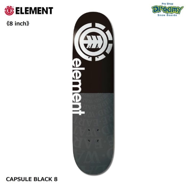 ELEMENT CAPSULE BLACK 8 BF027023 ȥܡ ǥå 8 ȥ꡼ ѡ  W:8.0xL:31.5 ĥ꡼   