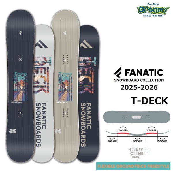 25-26 FANATIC T-DECK 139/143/147/150/153/157 V���֥륭���С� �ĥ�����å� ����ȥ� �ե꡼�������� �ե��ʥƥ��å� �ƥ����ǥå� ���Ρ��ܡ��� �� ������