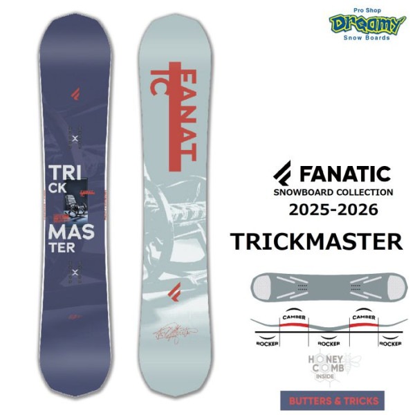 25-26 FANATIC TRICKMASTER 139/143/147/150/153/156 V���֥륭���С� �ĥ�����å� ����ȥ� �ե��ʥƥ��å� �ȥ�å��ޥ����� ���Ρ��ܡ��� �� ������
