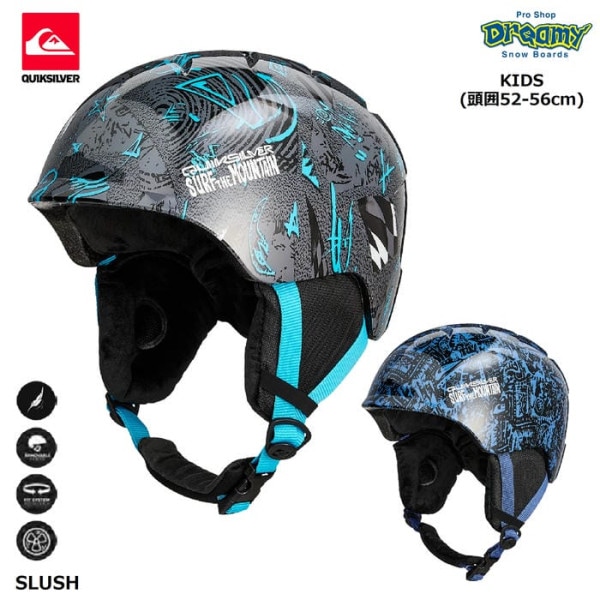 QUIKSILVER SLUSH EQBTL03027 ���å� ���Ρ��إ��å� Ƭ��52-56cm �������ǧ�� ������뼰�ե��åȥ����ƥ� ��곰����ǽ�ʥ饤�ʡ� �����å�����С� ������