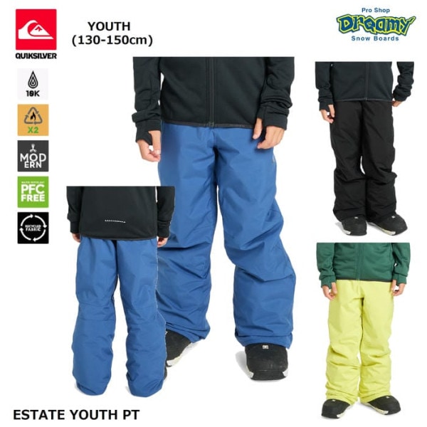 QUIKSILVER ESTATE YOUTH PT EQBTP03059 ���å� ���Ρ��ѥ�� 130-150cm �����ե��å� �ɿ� ���� ����΢�� ��������Ĵ�� ���� �����å�����С� ������