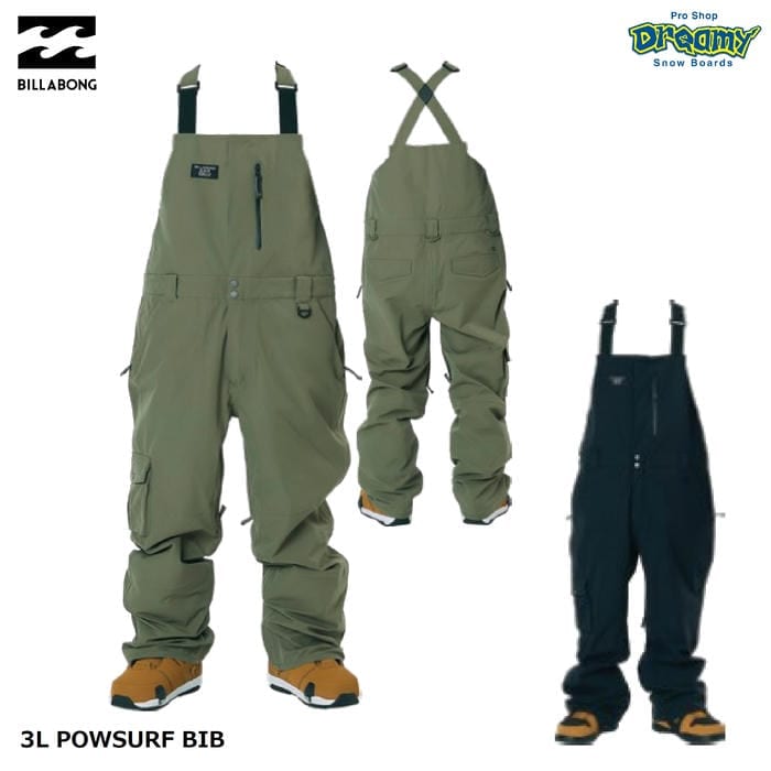 BILLABONG 3L POWSURF BIB BF01M700 スノービブパンツ レギュラー