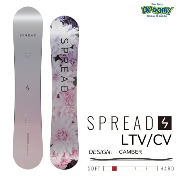 22/23 SPREAD LTV/CV ビンディング付き 143cm 22/23 SPREAD LTV/CV