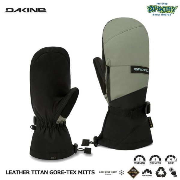 DAKINE LEATHER TITAN GORE-TEX MITTS BF237708 ���Ρ��ߥȥ󥰥����� �ɿ� ���� ���ӳ� ���å������꡼���б���곰����ǽ�饤�ʡ� ���Ρ��ܡ��� �������� ������