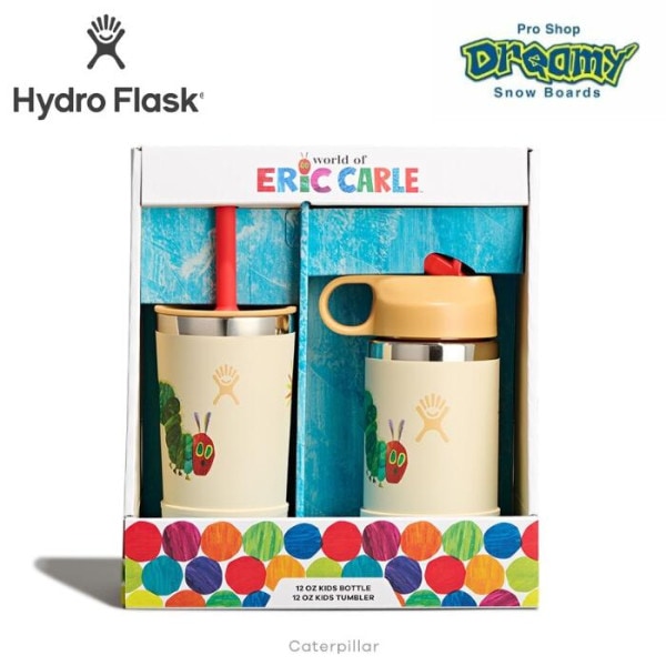 HydroFlask �ϥ��ɥ��ե饹�� 12oz Tumbler & Bottle Set 890237 Caterpillar �Ϥ�ڤ������ष �ܥȥ륻�å�