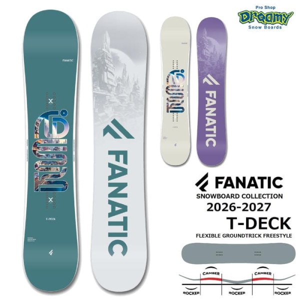 26-27 FANATIC T-DECK 139/143/147/150/153/157 V���֥륭���С� �ĥ�����å� ����ȥ� �ե꡼�������� �ե��ʥƥ��å� �ƥ����ǥå� ���Ρ��ܡ��� �� ������