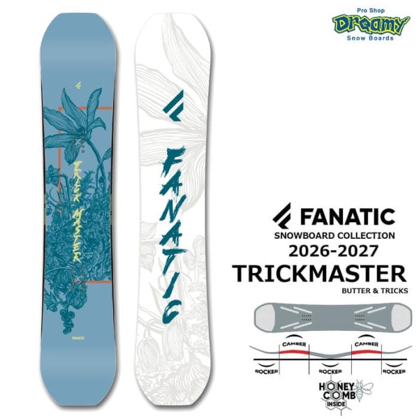 26-27 FANATIC TRICKMASTER 138/143/148/150/153/156 V���֥륭���С� �ĥ�����å� ����ȥ� �ե��ʥƥ��å� �ȥ�å��ޥ����� ���Ρ��ܡ��� �� ������