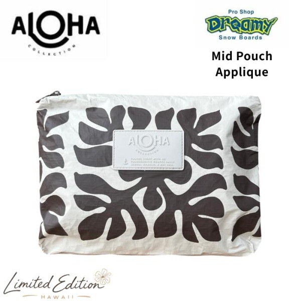 ALOHA COLLECTION �����ϥ��쥯����� Mid Pouch APPLIQUE COCONUT  SANDSTONE UBTDP01117 ���� ��ũ �ӡ��� �Хå�