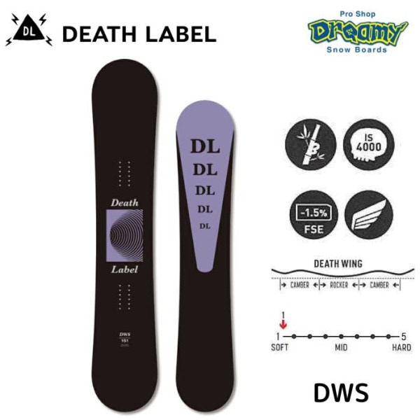 DEATH LABEL �ǥ��졼�٥� DWS BLACK 137 DEATH WING ���֥륭���С� ���Ρ��ܡ���  ������