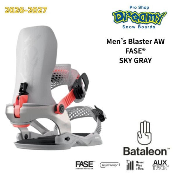 26-27 Bataleon Blaster FASE AsymWrap SkyGray�ե����ȥ���ȥ꡼�����ƥ� �Х��쥪�� �֥饹���� ���Ρ��ܡ��� �Х���ǥ��� ������