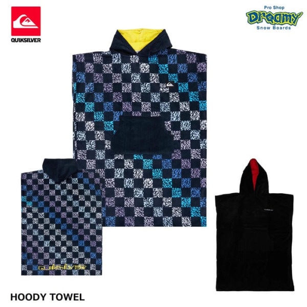 QUIKSILVER SMALL HOODY TOWEL QTW251301 �ա��ǥ������� �ݥ���緿 ���󥬥롼�ݥ��å� ���åȥ� �ѥ��� �����ؤ� ��åץ����� ���� �����å�����С� ������